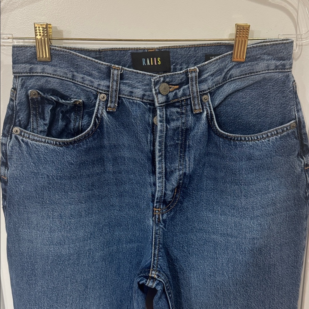 RAILS THE MELROSE CLASSIC SLIM BUTTON FLY CROP JEAN 28 - Picture 4 of 15